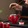 Théière chinoise rouge