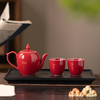 Théière chinoise rouge