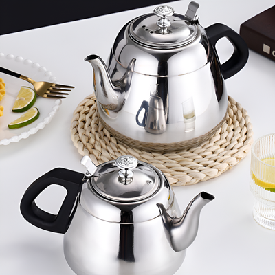 Théière design inox