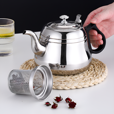 Théière design inox