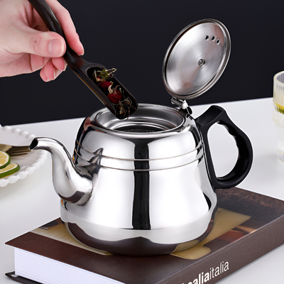 Théière design inox