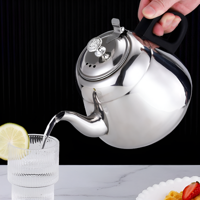 Théière design inox