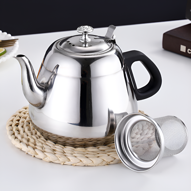 Théière design inox