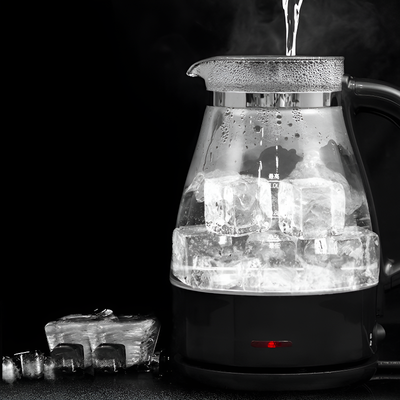 Théière électrique transparente