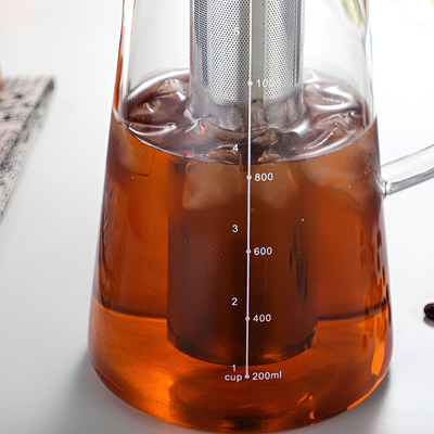 Théière filtrante thé glacé filtre inox
