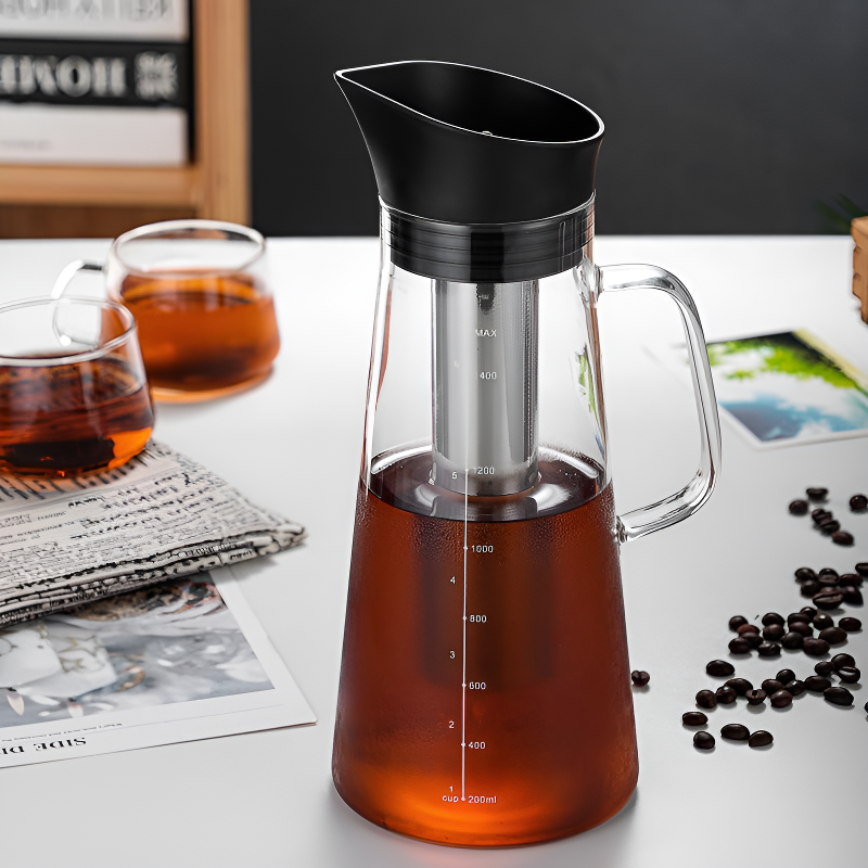 Théière filtrante thé glacé filtre inox