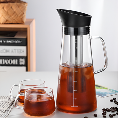 Théière filtrante thé glacé filtre inox