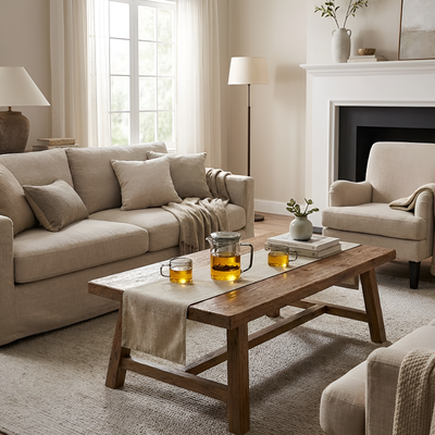 Théière avec filtre en verre transparente