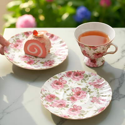 Théière fleurie vintage