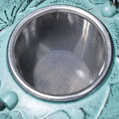 Théière en fonte bleu