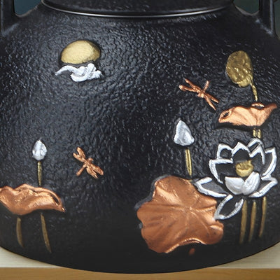 Théière en fonte lotus