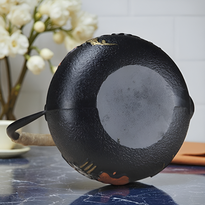 Théière en fonte lotus