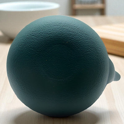 Théière en fonte vert foncé