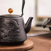 Théière en fonte vintage