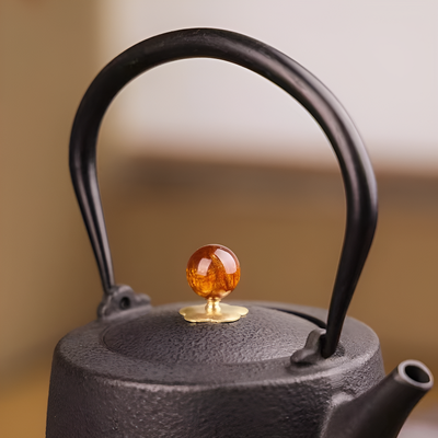 Théière en fonte vintage