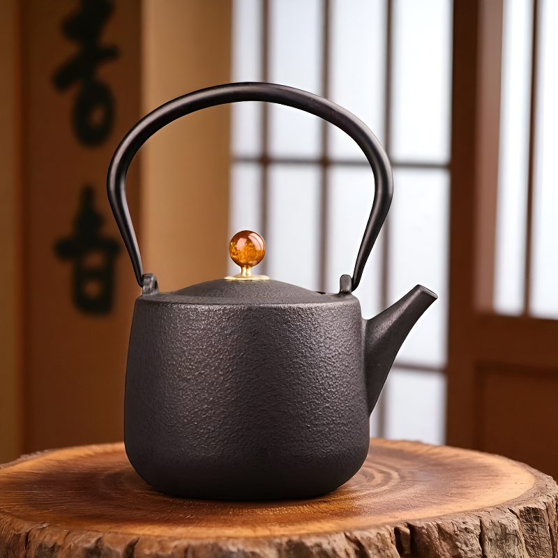 Théière en fonte vintage