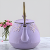 Théière en fonte violet