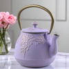 Théière en fonte violet