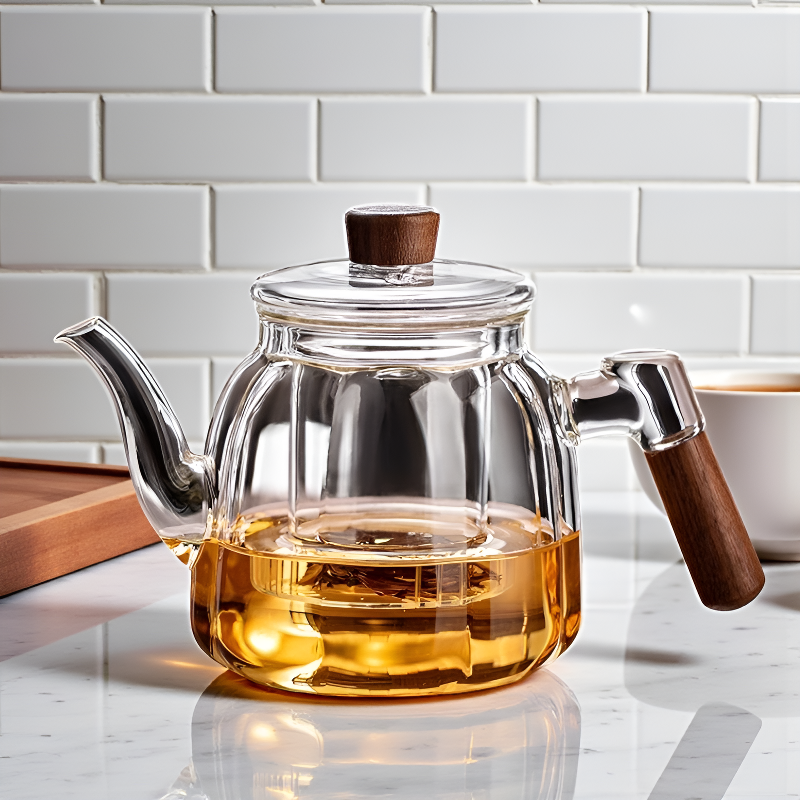 Théière individuelle transparente
