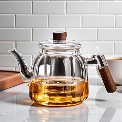 Théière individuelle transparente