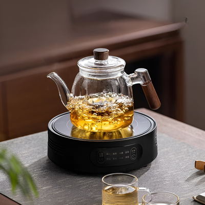 Théière individuelle transparente