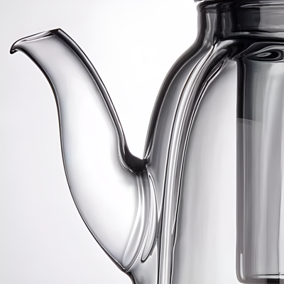 Théière individuelle transparente