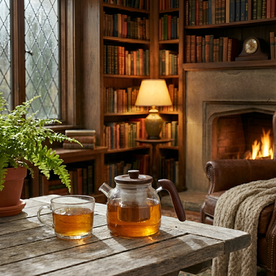 Théière individuelle transparente