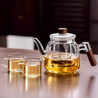 Théière individuelle transparente