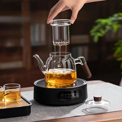 Théière individuelle transparente