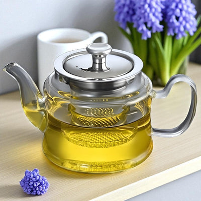 Théière individuelle en verre