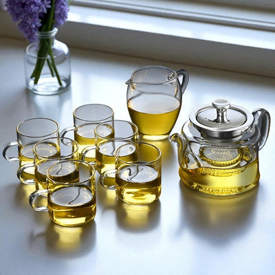 Théière individuelle en verre