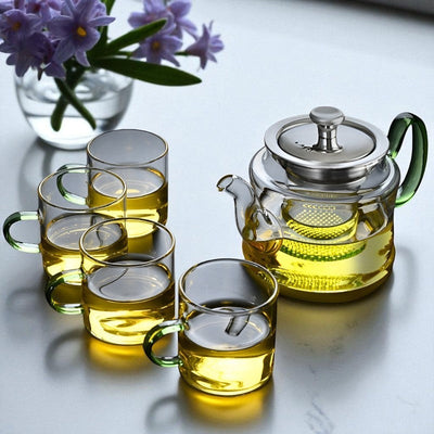 Théière individuelle en verre