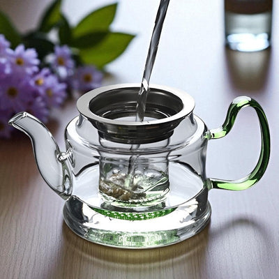 Théière individuelle en verre