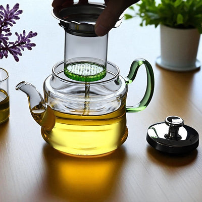 Théière individuelle en verre