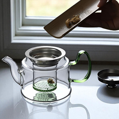 Théière individuelle en verre