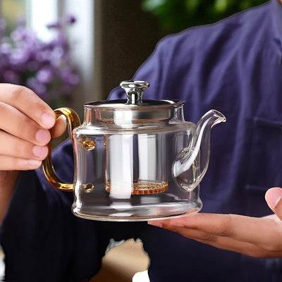 Théière individuelle en verre