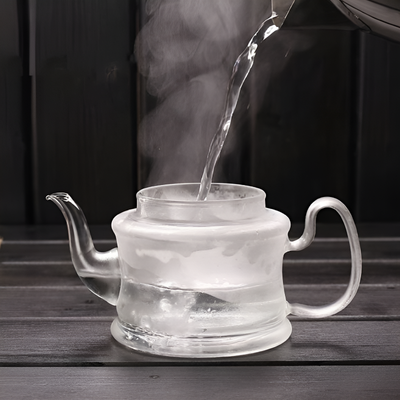 Théière individuelle en verre