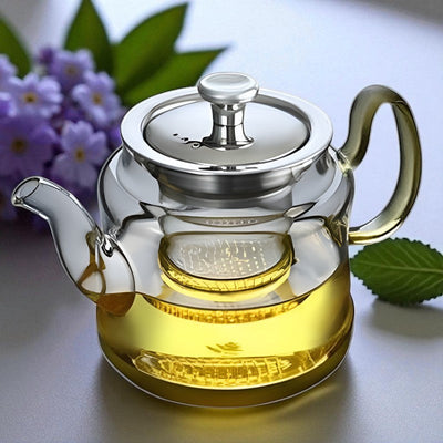 Théière individuelle en verre