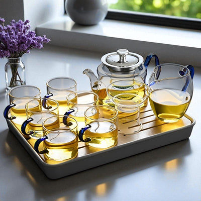 Théière individuelle en verre