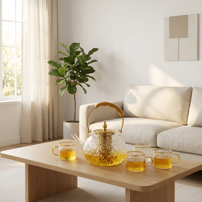 Théière a infusion en verre