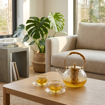 Théière a infusion en verre