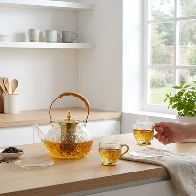 Théière a infusion en verre