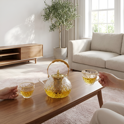 Théière a infusion en verre