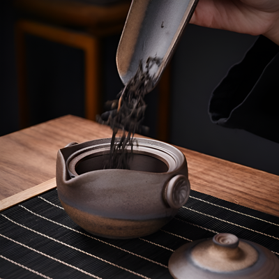 Service à thé japonais en fonte