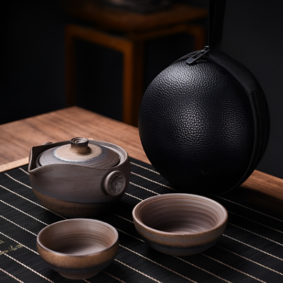 Service à thé japonais en fonte