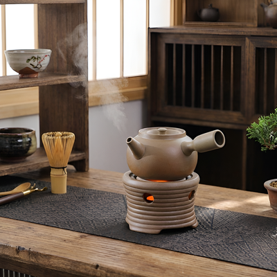 Théière japonaise en poterie