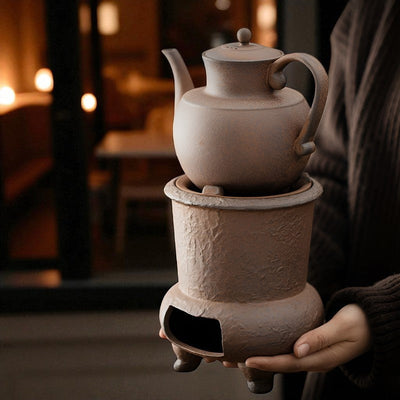 Théière japonaise en terre cuite