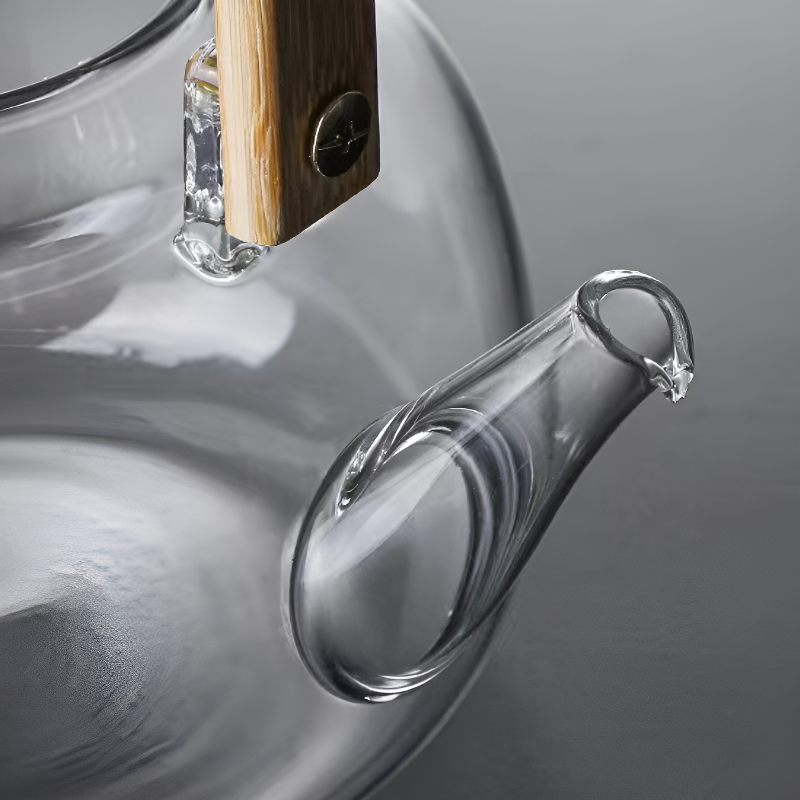 Théière minimaliste transparente