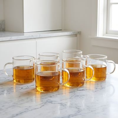 Théière minimaliste transparente