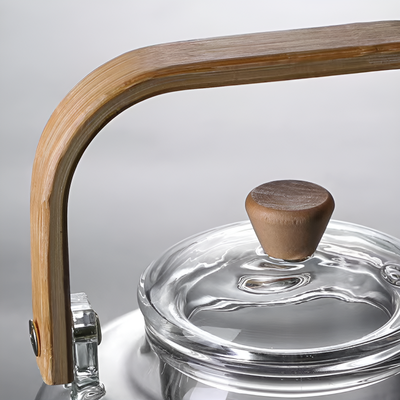 Théière minimaliste transparente